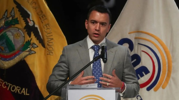 El presidente de Ecuador, Daniel Noboa.
