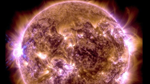 Erupción solar el 31 de diciembre.  Foto: NASA