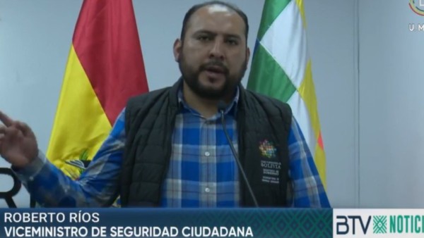 Viceministro de Seguridad Ciudadana, Roberto Ríos. Foto: Captura