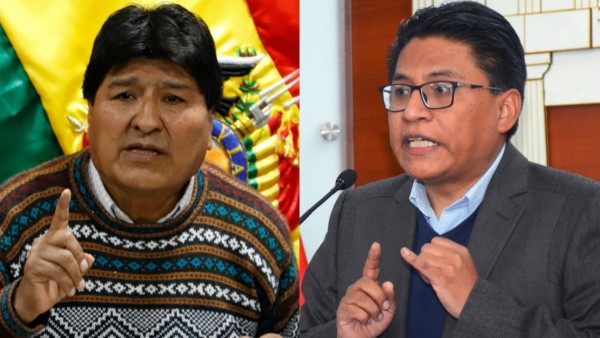 Composición. Evo Morales e Iván Lima.