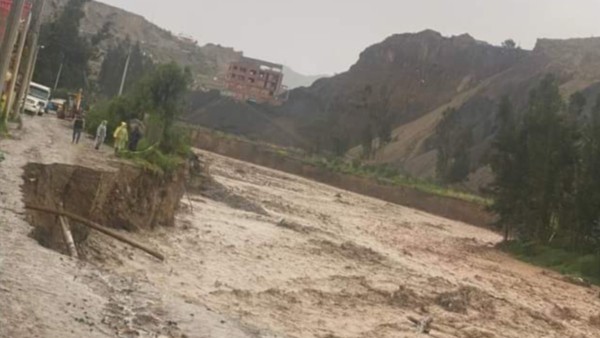 Crecida del río La Paz. Foto: Radio Continental Online