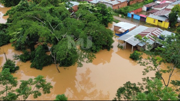 Inundación en Pando. FOTO: TVU