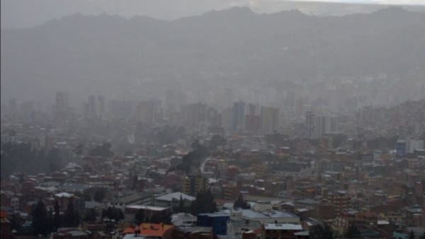 Lluvias en La Paz. Foto: Urgente Bo
