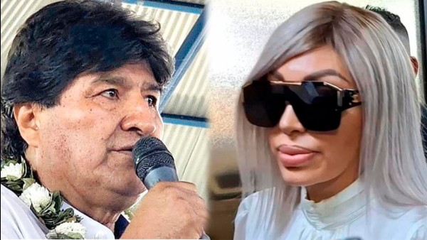 Evo Morales y Gabriela Zapata. Foto: Internet