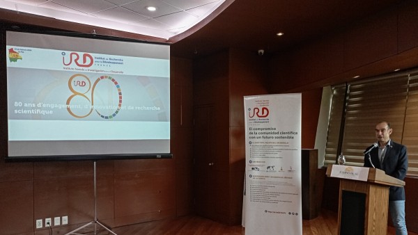 Pouilly, representante del IRD en Bolivia. Foto: IRD.
