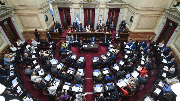 Votación en el Senado de Argentina del decreto de desregularización de la economía.  Foto: Senado Argentina