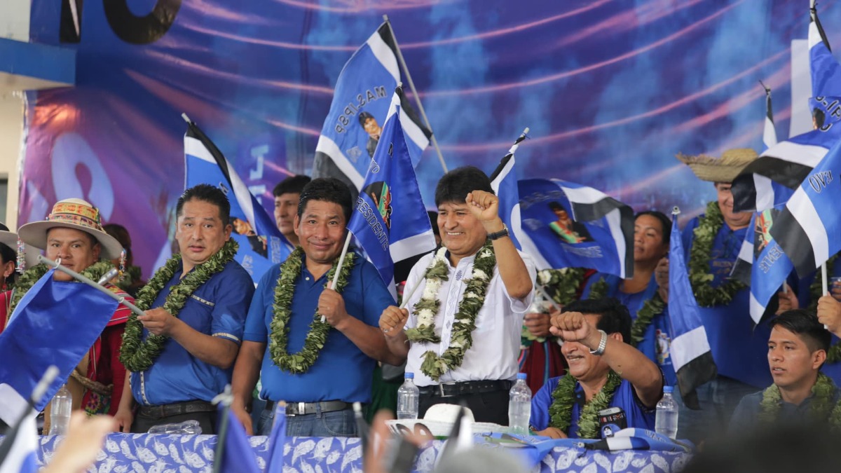 Congreso del MAS en Lauca Ñ que fue anulado por el TSE. Foto: RRSS