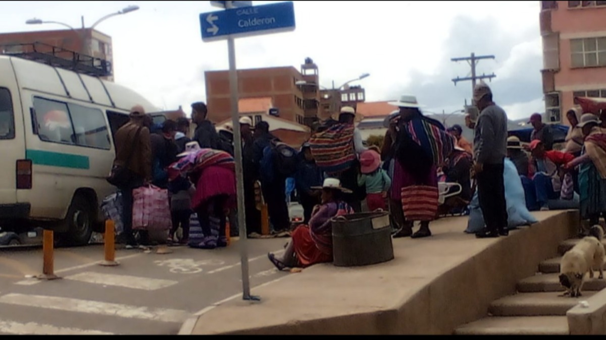 En Potosí se denunció el acarreo de gente hacia el área rural. Foto: Redes Sociales