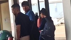 Evo Morales en el aeropuerto. Foto: El Deber