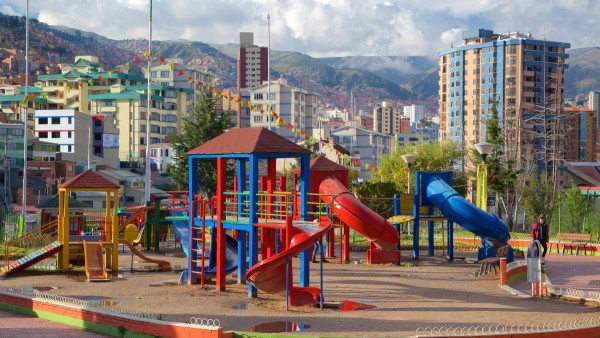 Parque municipal en la ciudad de La Paz. Foto: Eco Radio