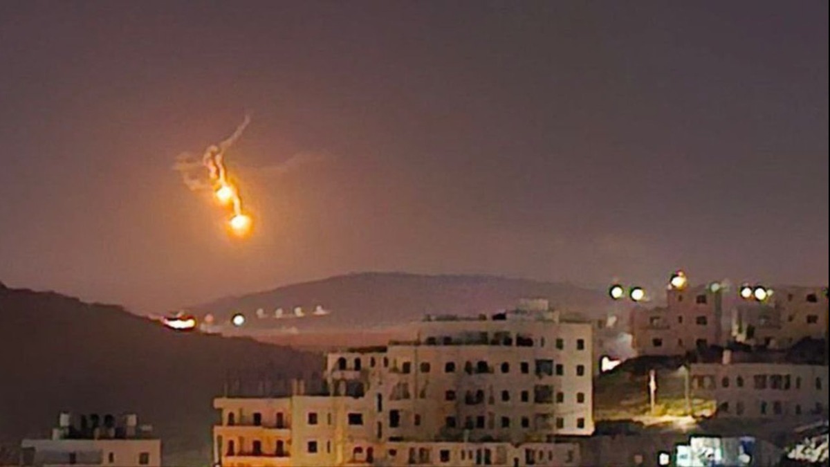 Ataque de Irán a Israel. Foto: Captura
