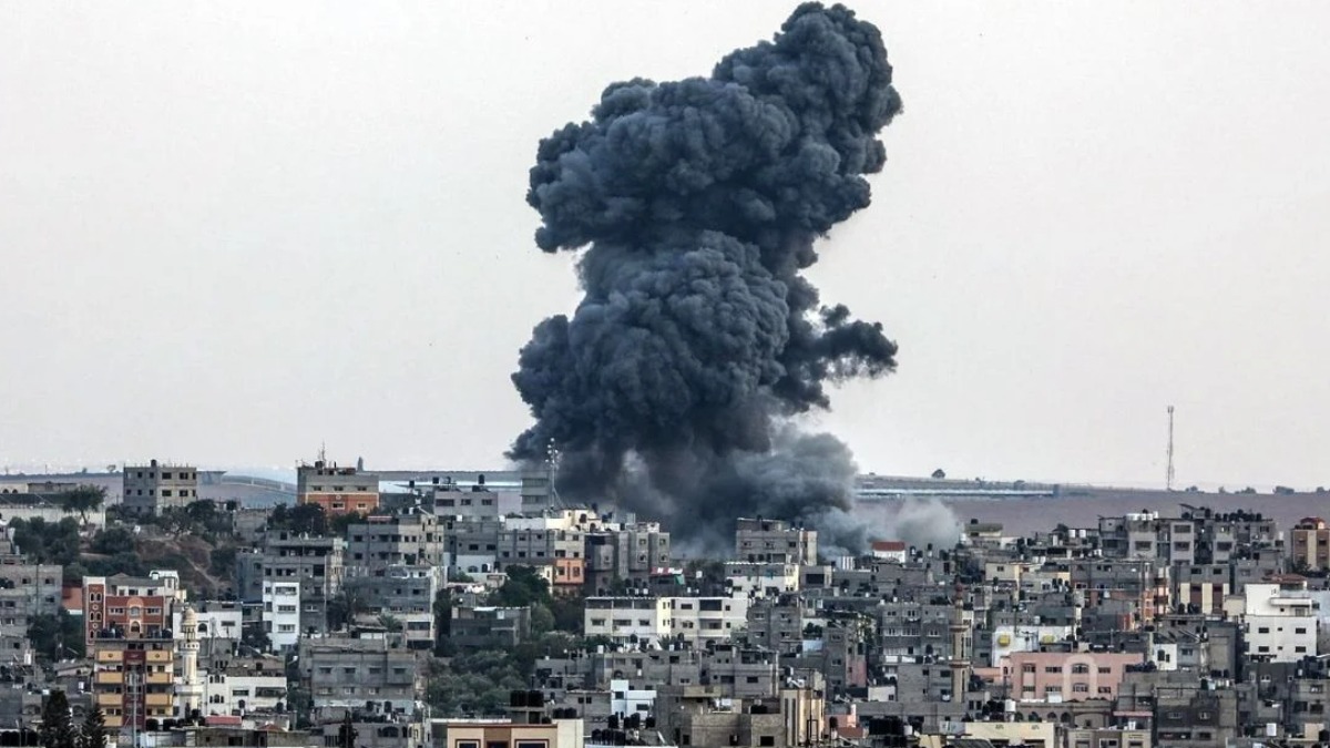Bombardeos israelíes en la Franja de Gaza.