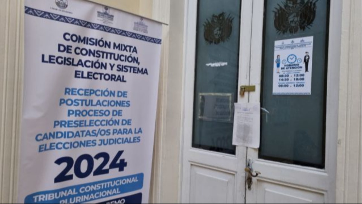 El proceso de preselección de candidatos está suspendido. Foto: Erbol