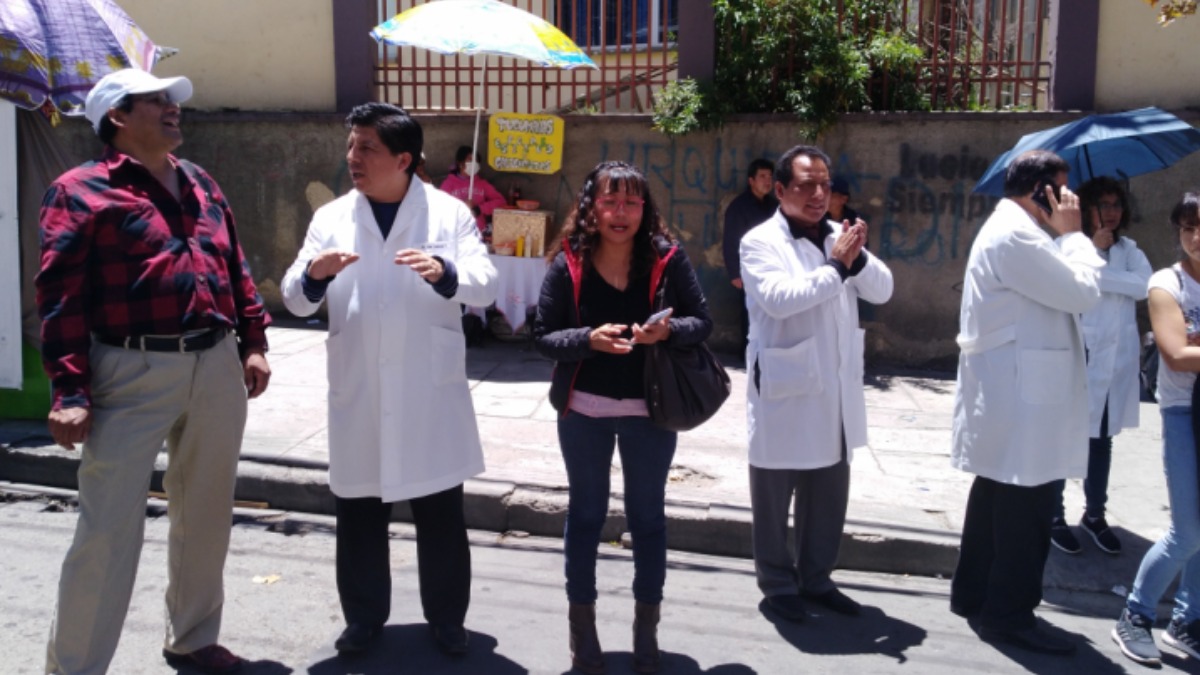 Médicos en una protesta. Foto: Archivo/ANF