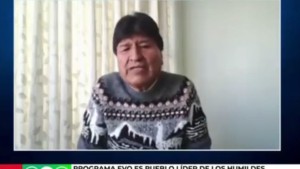 Expresidente Evo Morales en Kawsachun Coca. Foto: Captura.