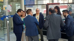 Industriales antes de ingresar a la reunión con el Ministerio de Economía. Foto: ANF