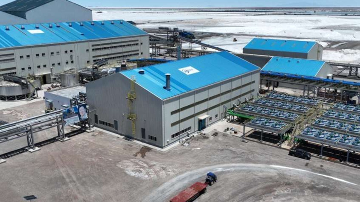 Complejo industrial de litio en Uyuni, Potosí. Foto: YLB