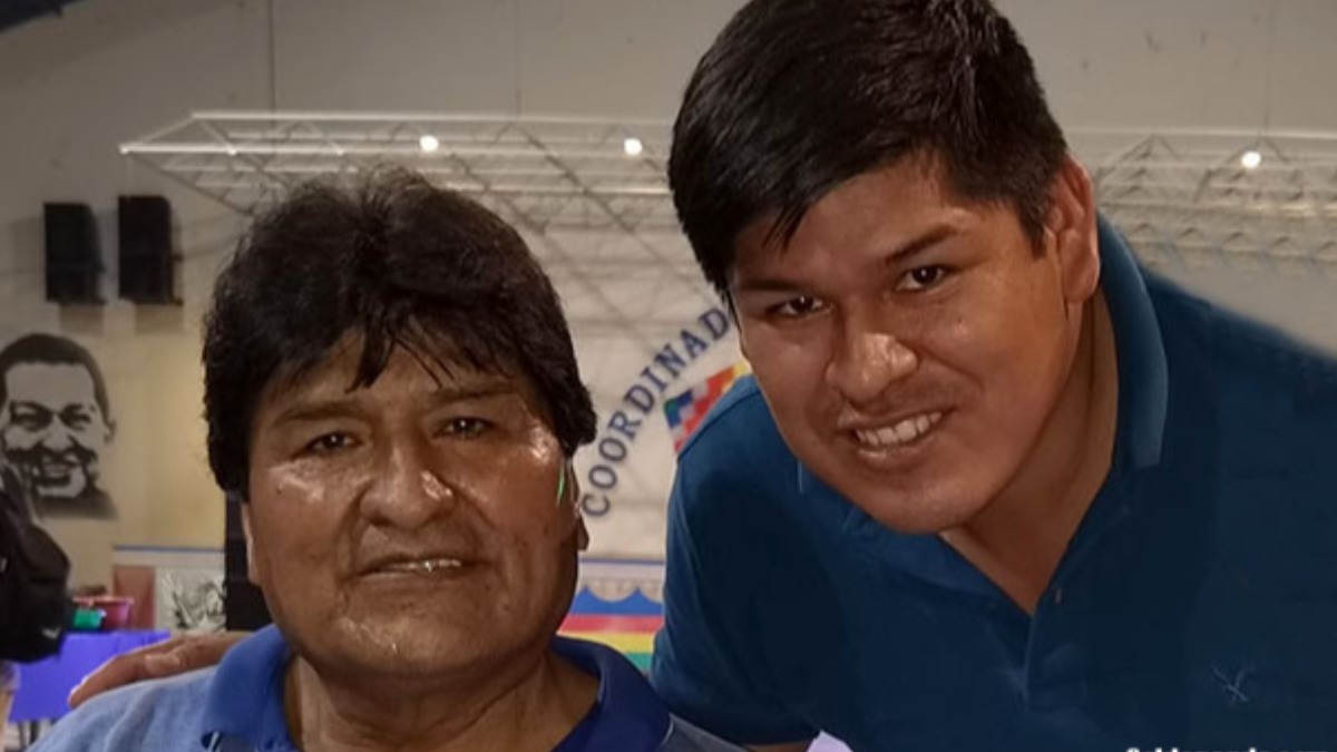El expresidente Evo Morales y el viceministro Jaime Mamani. Foto: Sol de Pando
