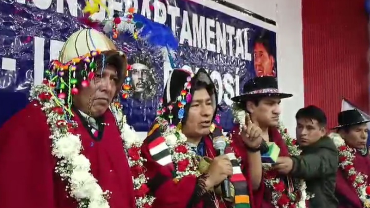 Grover García en un evento en Potosí. Foto: captura