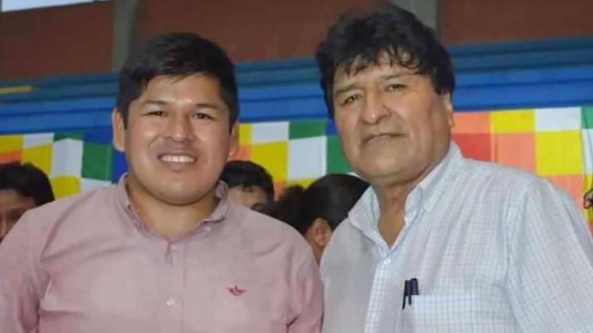 Jaime Mamani y Evo Morales en el pasado. Foto: Facebook