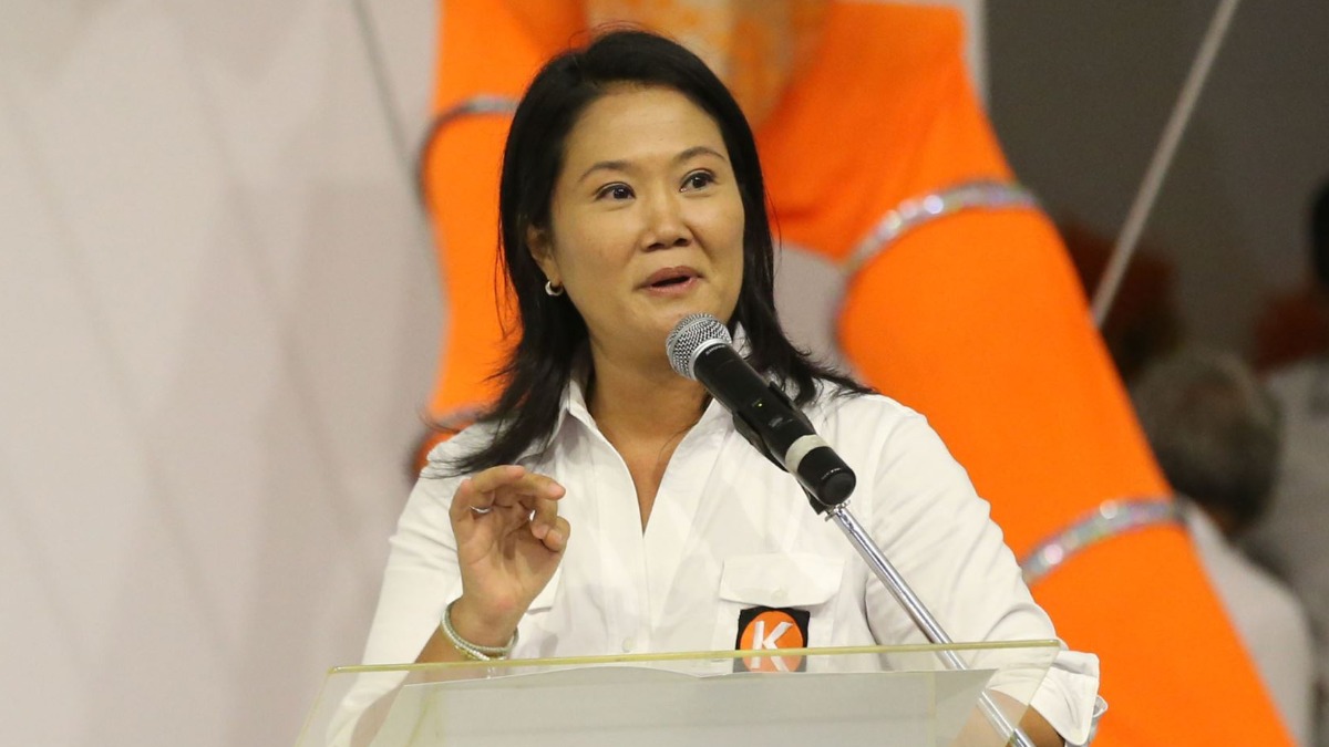 La líder de Fuerza Popular y excandidata presidencial, Keiko Fujimori.