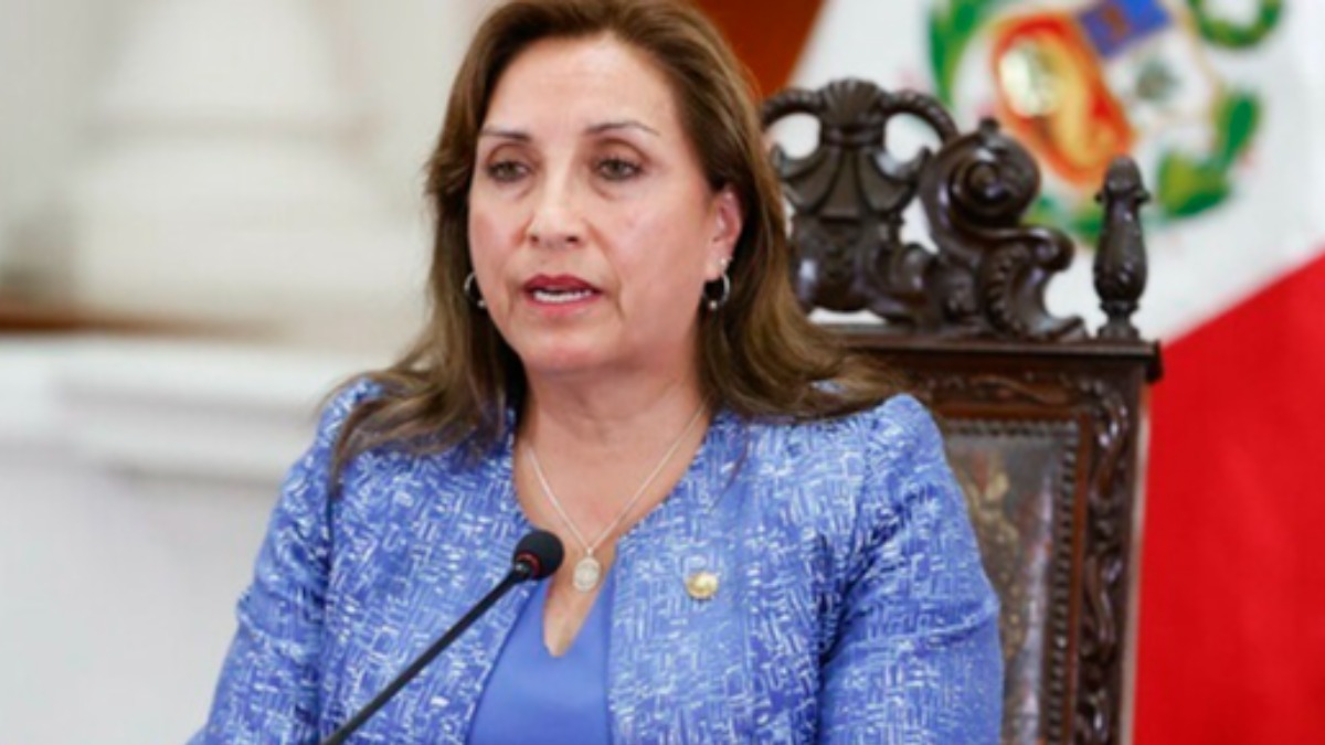 La presidenta de Perú, Dina Boluarte.