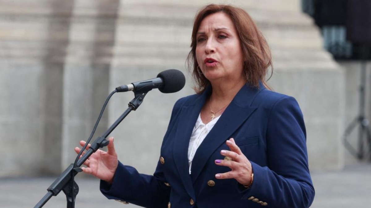 La presidenta de Perú, Dina Boluarte.