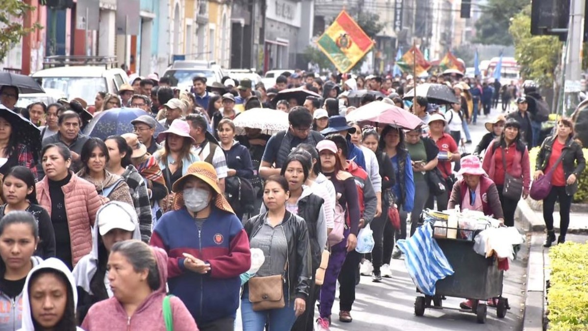 Marcha de gremiales. Foto: Opinión