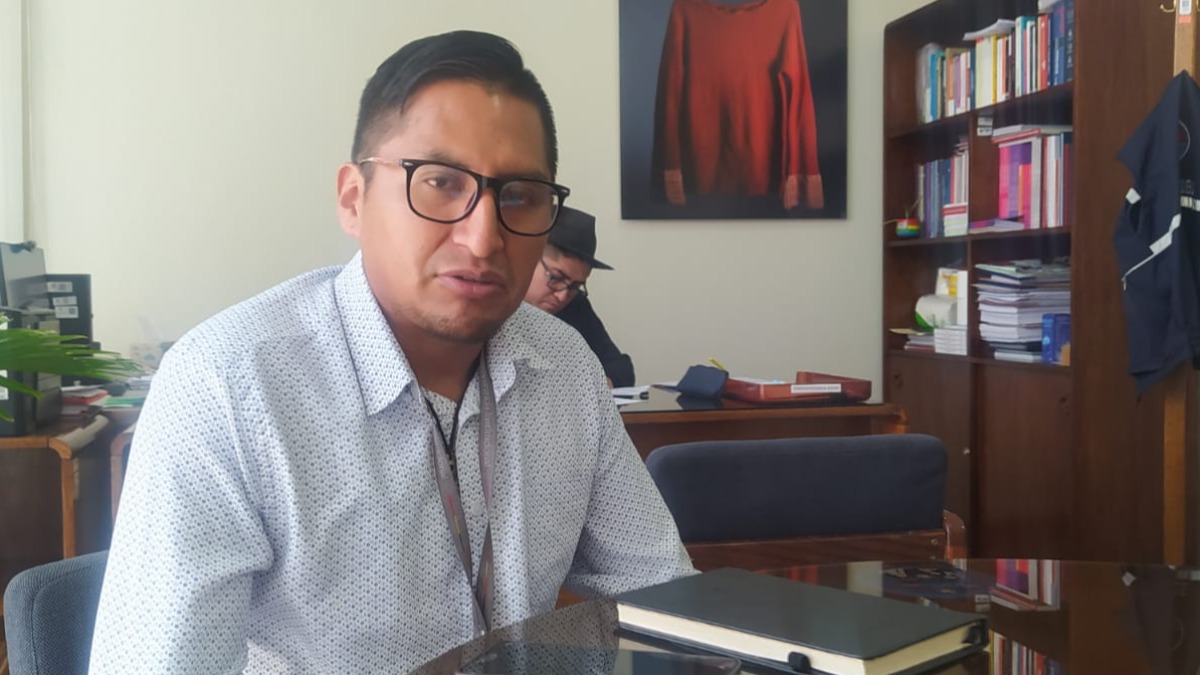 Nelson Churqui, profesional de Asuntos de Género de la Defensoría del Pueblo. Foto: ANF