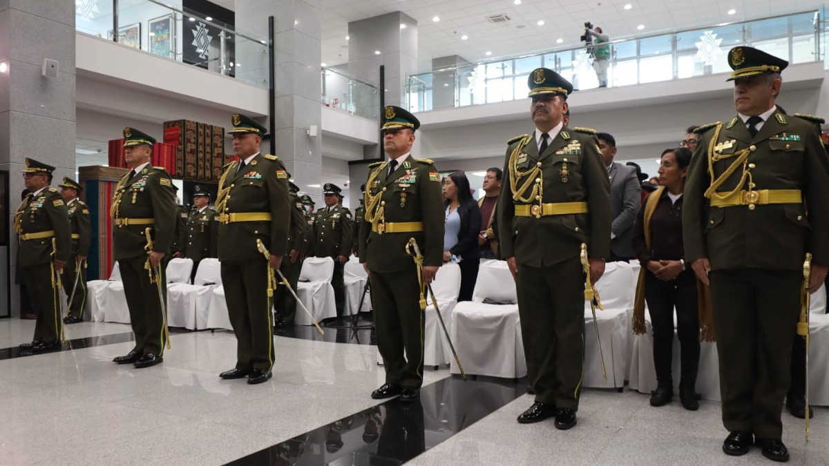 Posesión de nuevos generales de la Policía. Foto: Comunicación Presidencial