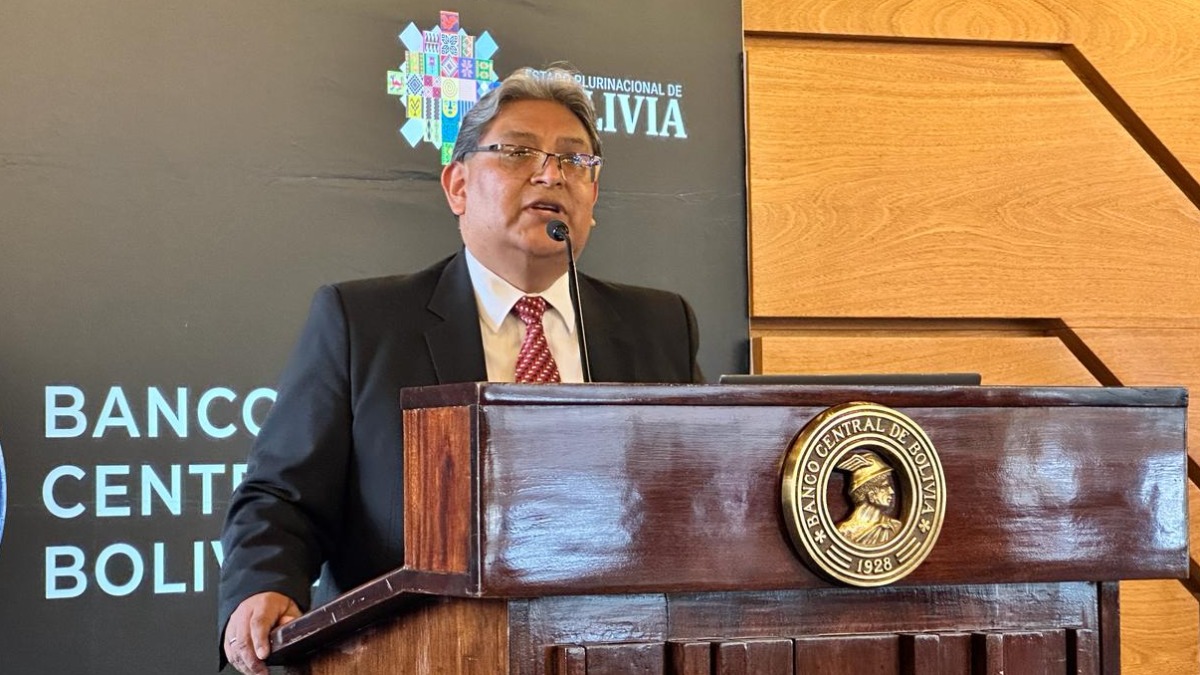 Presidente del BCB, Edwin Rojas. Foto: ABI