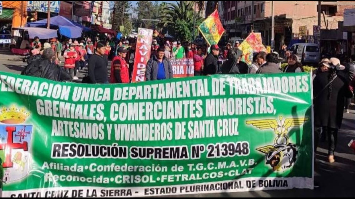 Protesta de los gremiales. Foto: Internet