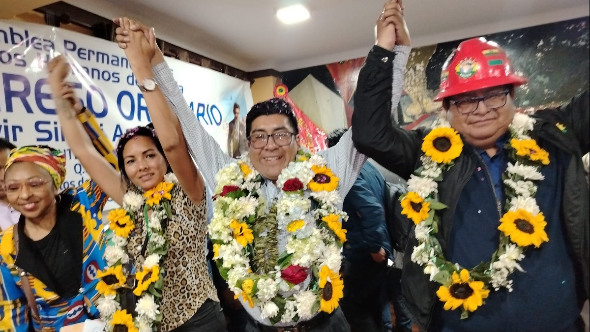 Congreso donde se eligió a Remberto Cruz como presidente de la APDHB afín al MAS. Foto: RRSS