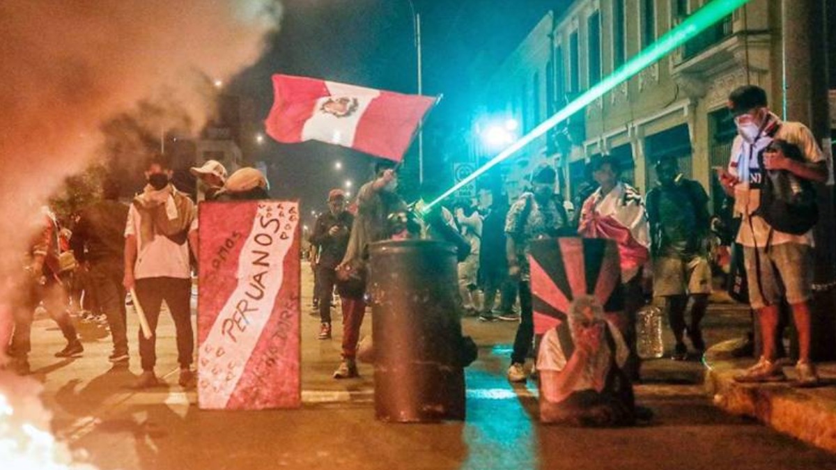 Crisis social tras la salida del gobierno de Pedro Castillo y la asunción de Dina Boluarte.