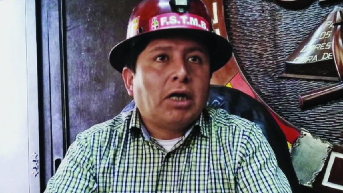 El dirigente Juan Carlos Huarachi. Foto: ANF