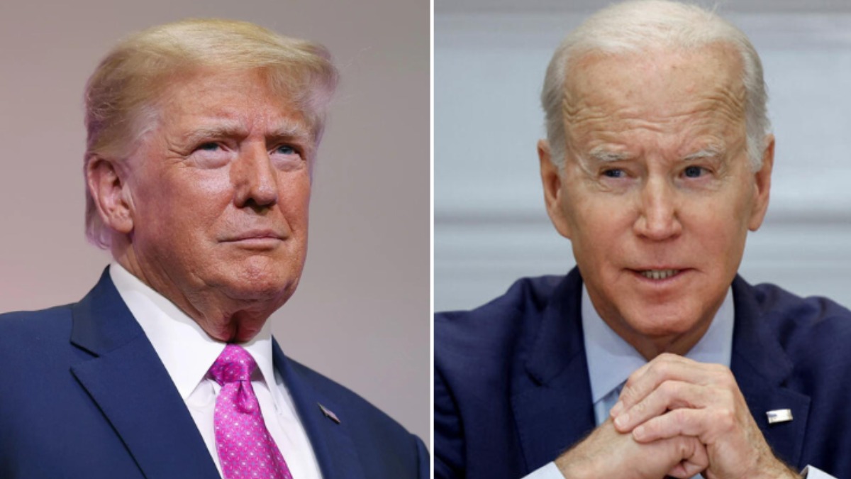 El expresidente Donald Trump y el actual mandatario de EEUU, Joe Biden.