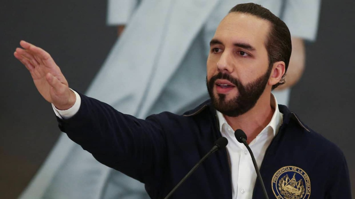 El presidente de El Salvador, Nayib Bukele.
