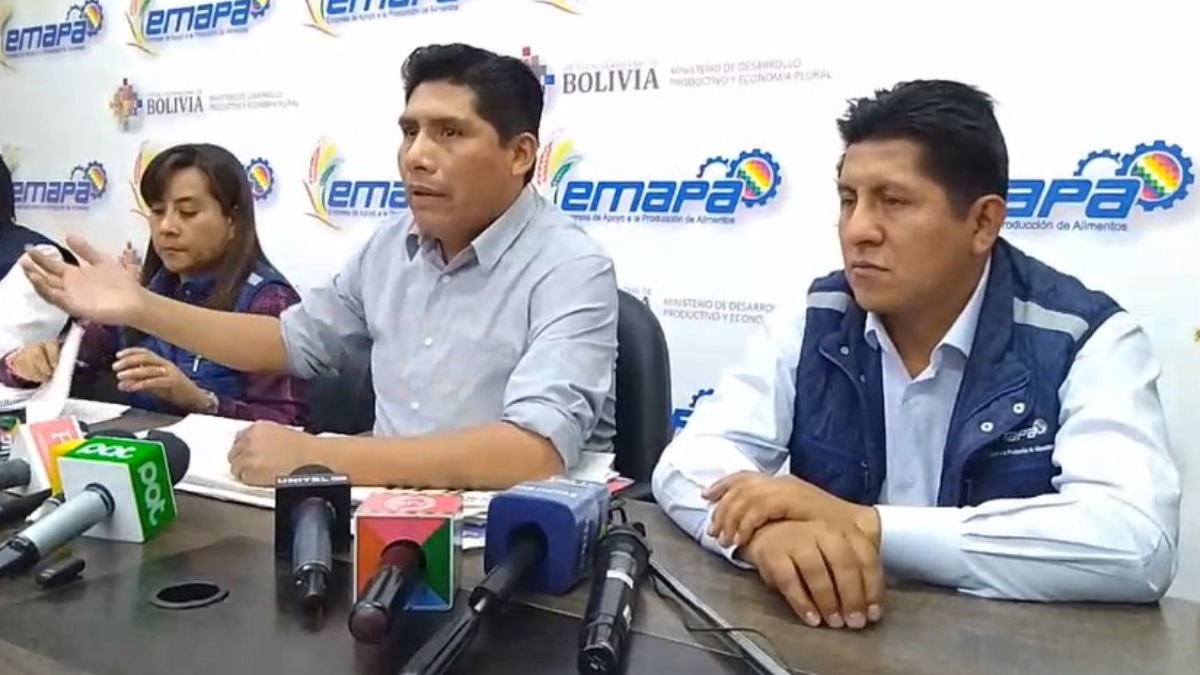 Gerente de Emapa, Franklin Flores. Foto: Captura
