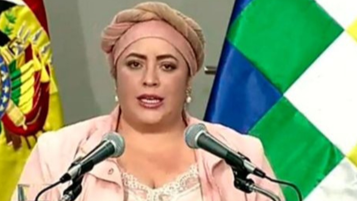 La ministra de la Presidencia, María Nela Prada