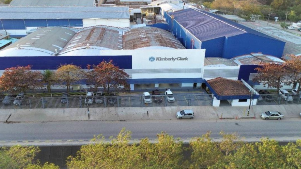 Planta de Kimberly - Clark en Santa Cruz. Foto: Unitel