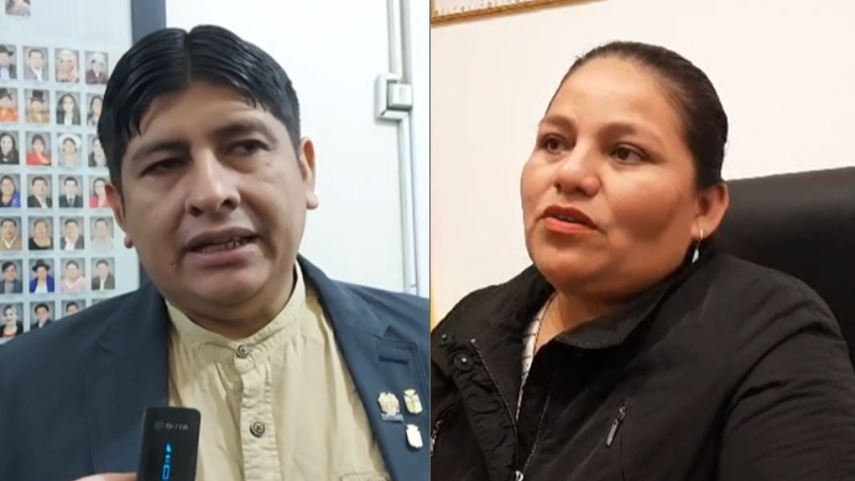 Rolando Cuéllar; Deisy Choque. Foto: ANF