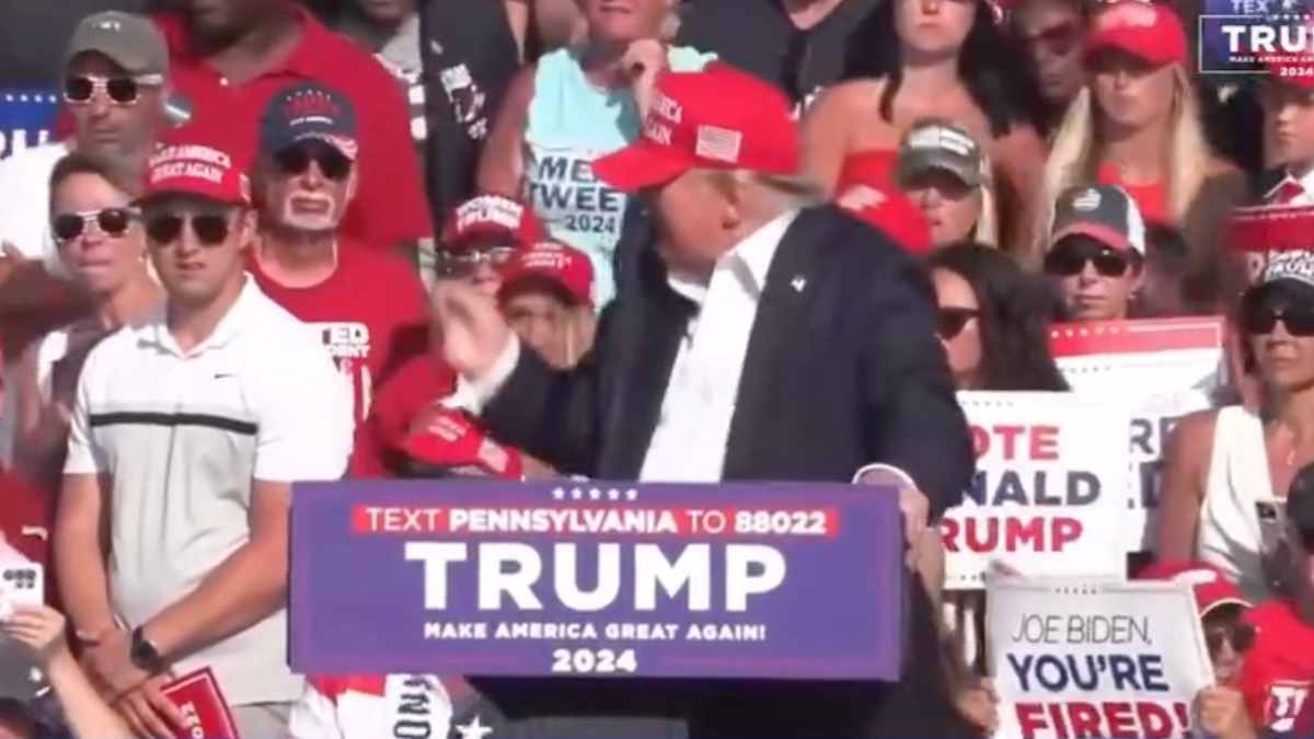 El acto en el que Donald Trump sufrió una atentado contra su vida.