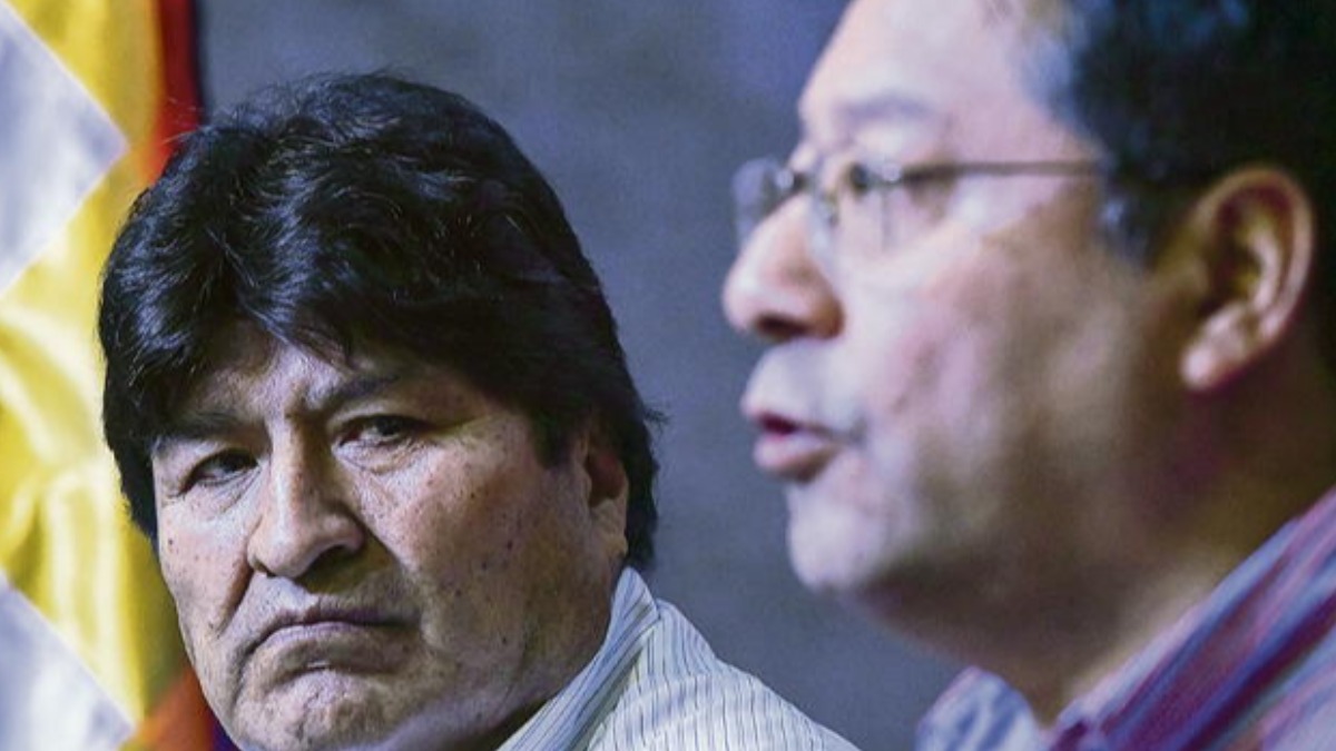 Evo Morales y Luis Arce