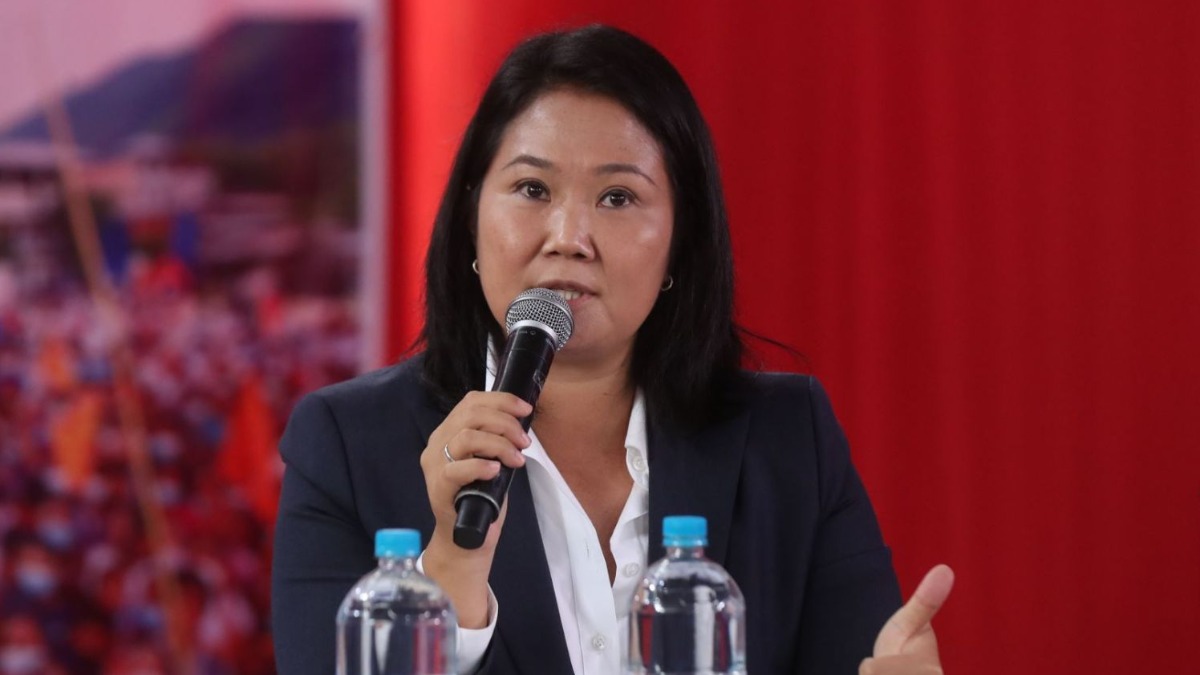 La presidenta del partido Fuerza Popular y excandidata presidencial, Keiko Fujimori.
