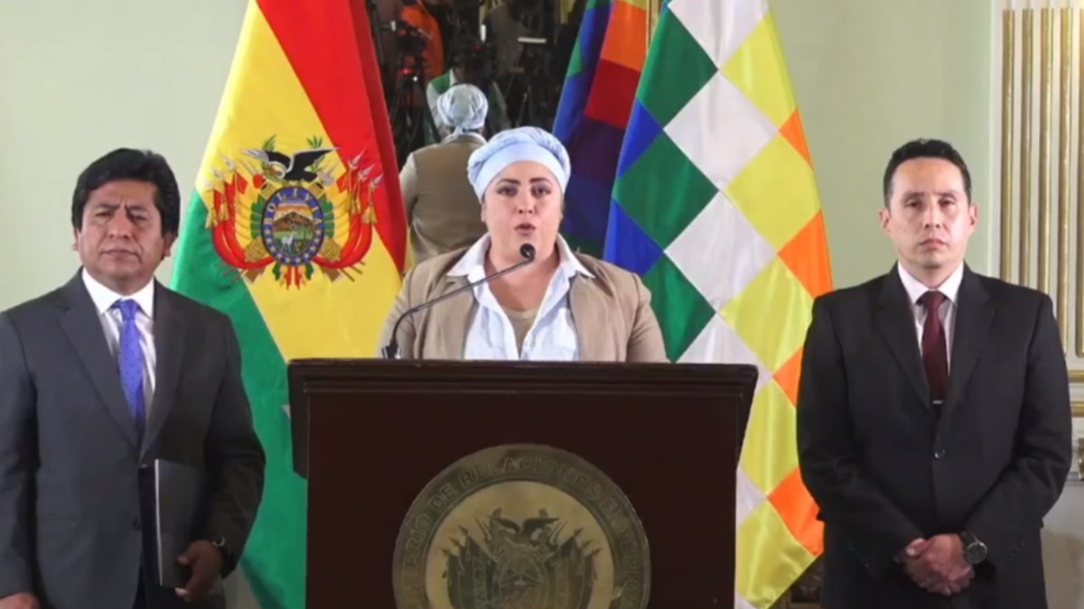 María Nela Prada, canciller interina de Bolivia.