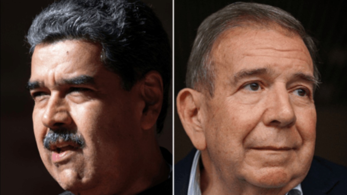 Nicolás Maduro y su principal contrincante Edmundo González Urrutia. Foto: El Economista