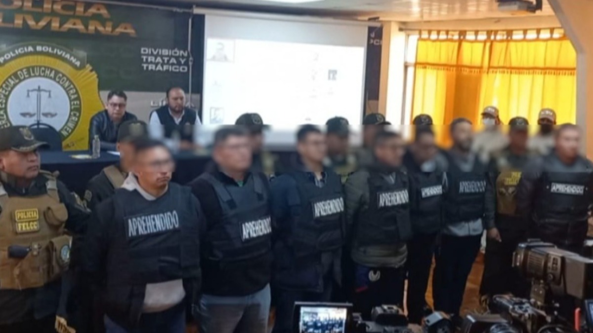 Presentación de los militares implicados en la toma militar. Foto: ANF