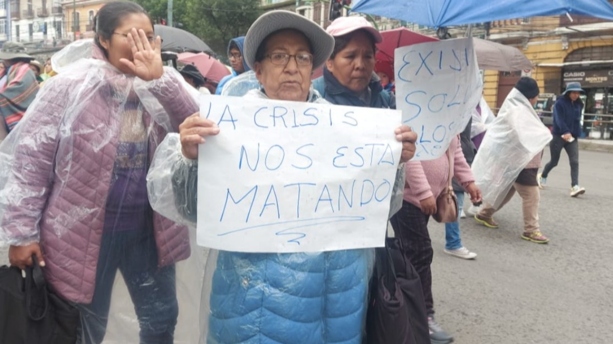 Sectores se movilizaron en La Paz contra la crisis económica. Foto: Archivo ANF/noviembre 2024