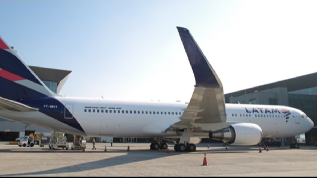 Aeronave de Latam. Foto: Internet