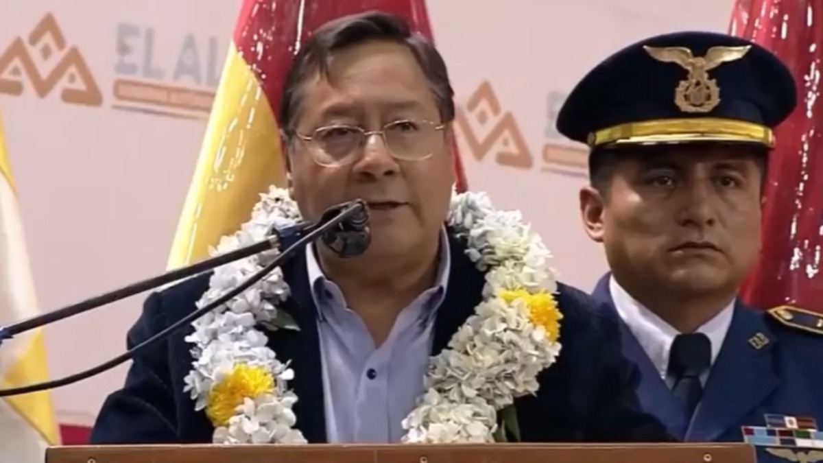 El presidente Luis Arce. Foto: captura ANF